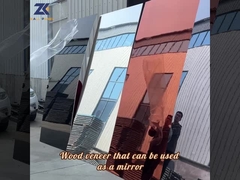 Paneel van het het paneel het vuurvaste houten vernisje van de spiegelmuur