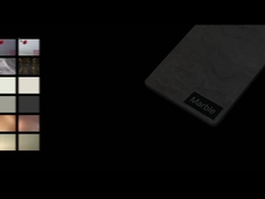 Professionele, op maat gemaakte, snelle levering van licht luxe marmeren bamboe-houtskoolvezelhoutfineer