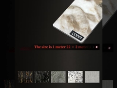 Moderne luxe stijl interieur decoratie hoogglanzend marmer bamboe houtskool houten fineer