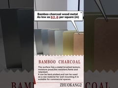 Hoogwaardige warm verkochte koolstofkristalplaat brandwerend bamboe houtskool metaalplaat fineer