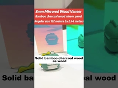 Spiegelwandpaneel PVC Bamboe Houtskool Wandpanelen Vochtdicht