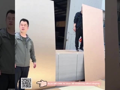 Hoogwaardige brandwerende bamboe houtskool hout fineer interieur flexibel bamboe wandpaneel