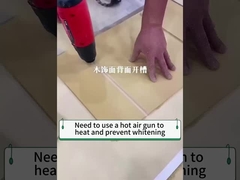 Groeven en hoekbuigingen van houten fineerpanelen