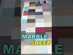 Brandbestendig bamboe houtvezel hout fineer 8 mm interieur marmeren wandpaneel