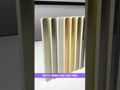 Wandpanelen van marmeren platen