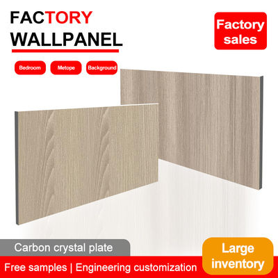 5MM 8MM Wood Grain Wood Veneer Bamboo Charcoal PVC Wall Panel