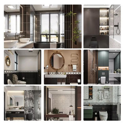 SPC Wall Panel Recommend 600*2440*4mm Waterproof Stone Plastic Eco-Friendly Stone Plastic Wall Panel Indoor Wall Panel For Shower Room And Bathroom