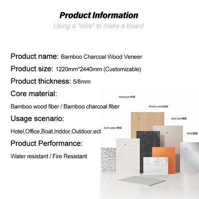 Hot Sales Marble Wood Veneer Panels Waterproof Wear-resistant Environmentally Friendly Indoor Living Room Decorative Wall Panels