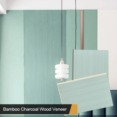 New Design Bamboo Charcoal Wood Veneer Waterproof And Fire-retardant Board For Indoor Decoration, Suitable For Corridor Ceilings