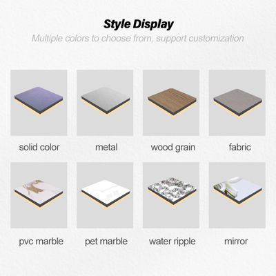 New Design 8mm Bamboo Charcoal Wall Panels Metal Wall Panels Fire-resistant Interior Decoration Materials For Exhibition Halls