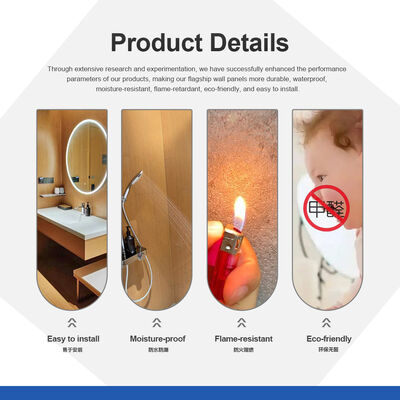 Hot Selling SPC Wall Panels Bathroom Shower Waterproof Wall Panels Cement Board Sheets for Hotels and Commercial Spaces
