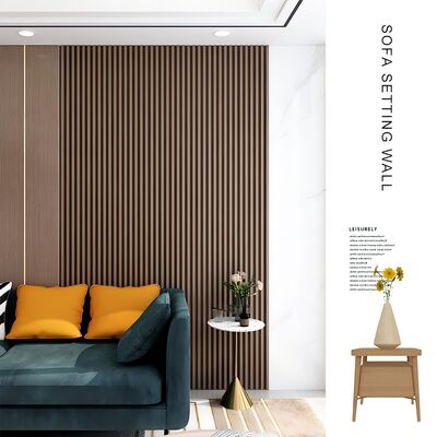 Modern WPC Grille Wall Panel High Great Wall Panels for Interior Living Room Bedroom Office Warehouse