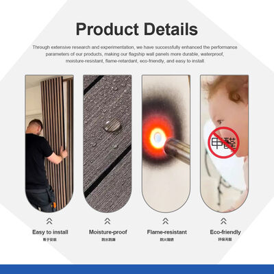 Interior Decoration Environmentally Friendly Flame-resistant Board WPC Grating Panel