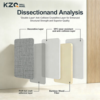 Factory Direct Sale Bamboo Wood Fabric Wall Panel Bamboo Fiber Wall Panel for Hotel