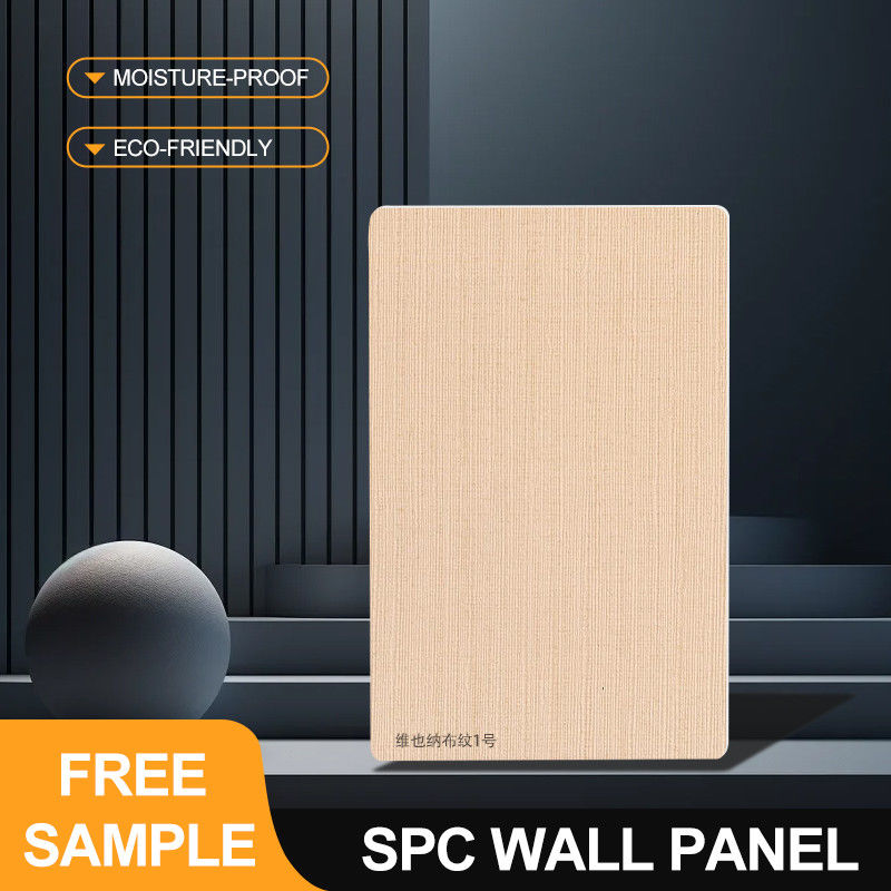 SPC Decorative Wall Panel 600*2440*4mm Waterproof Moisture-Resistant Stone Plastic Composite Eco-Friendly Interior Polystyrene Wall Panel