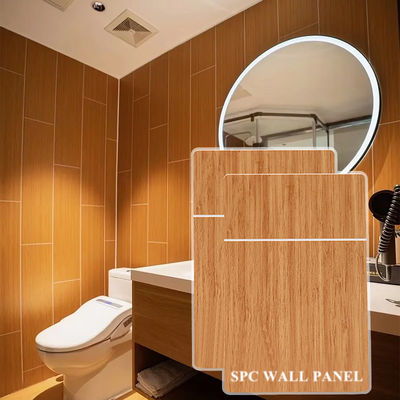 Houtgraan SPC wandpaneel naadloos vergrendelen waterdicht interieur decoratie bord voor badkamer