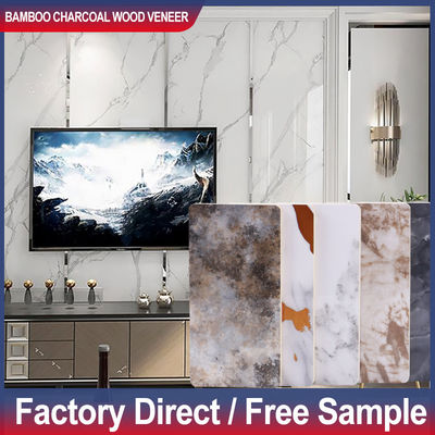 Speciale aanbieding 1220*2440*5/8mm Brandwerend Bamboe Hout Eco-vriendelijk PVC Wandpanelen Interieur Decoratie Wandpaneel Voor Plafond Huid