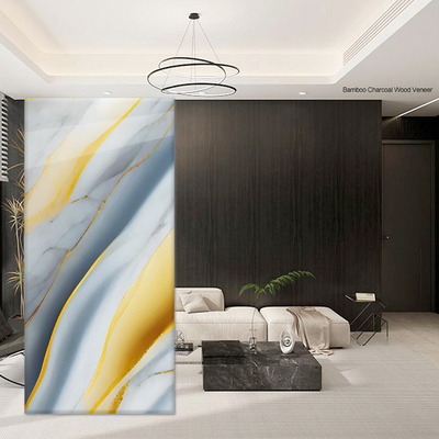Hot Sale Marmeren houten fineerpaneel hoogglanzend verguld decoratief zijde waterdicht milieuvriendelijk voor binnenwoning achtergrondmuur