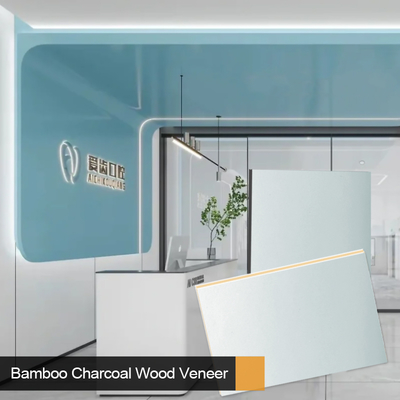Nieuw Design Bamboe Houtskool Houtfineer Waterdichte En Vochtbestendige Metalen Wandpanelen Voor Commerciële Ruimtes