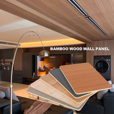Bamboes houtskool hout fineer interieur decoratieve panelen PVC achtergrond wandplaat PVC wandpanelen voor hotel kantoor hangende plafonds