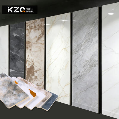 Decoratieve wandpanelen PVC-marmeren plaat 1220*2440*5mm Wanddecoratie Interieur UV-bord Voor binnen
