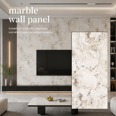 Marmeren wandpaneel bamboe houtskool hout fineer interieur decoratieve panelen