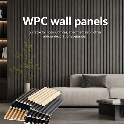 Fluted Wandpaneel Interieur Decoratief 3D Wpc Wandpaneel Voor Hotel Villa Interieurontwerp