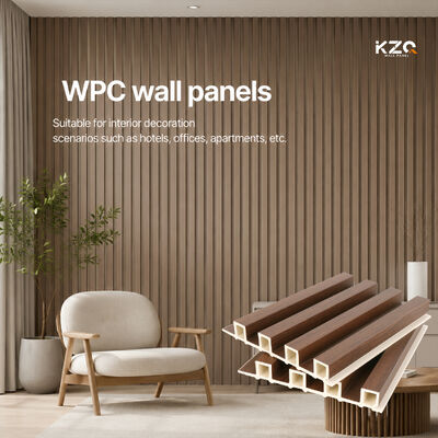 Wpc Fluted Wall Panel Interieur Decoratieve Panelen Voor Interieur Hotel Project Decor