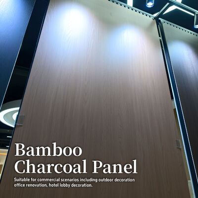 Nieuwe voorraad aankomst Bamboe Houtskool Hout Veneer Moderne Bamboe Wandplaat voor Hotel