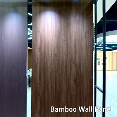 Moderne Minimalistische Houten Nerf Wandpaneel Eenvoudige Installatie Bamboe Houtskool Plaat